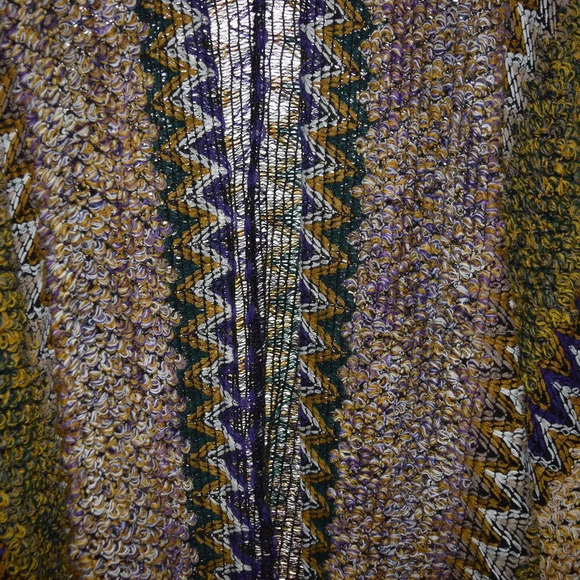 BOHEMIAN Women's Colorful Knit Shawl Rauna with Tassels One Size Fits Most - Picture 2 of 4